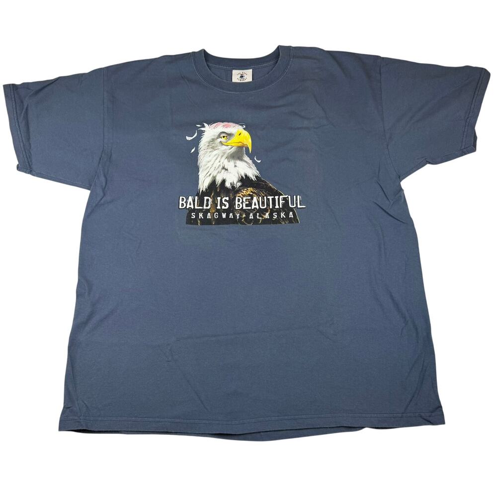 The Duck Company Bald Is Beautiful Skagway Alaska Tee XL